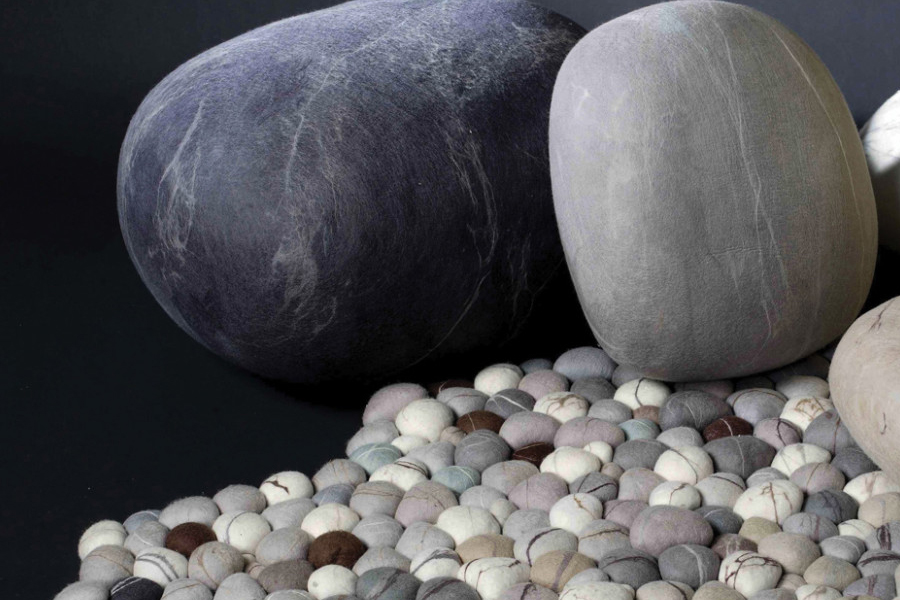 100% Wool Rock Pillows are as Soft and Light as Feathers