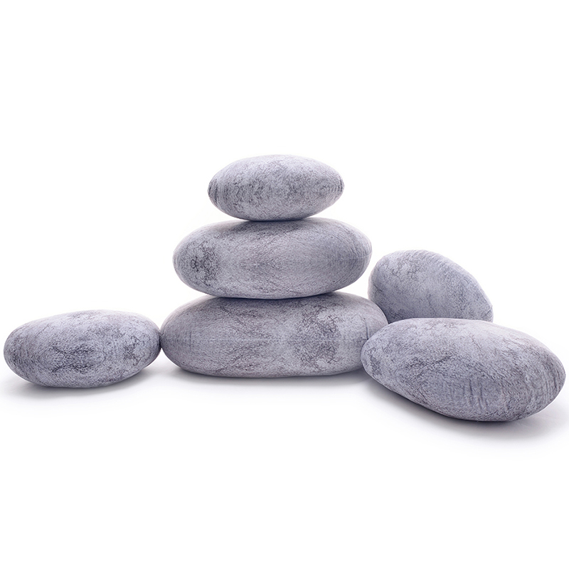 Pebble-shaped Floor Cushions Rock Pillows 